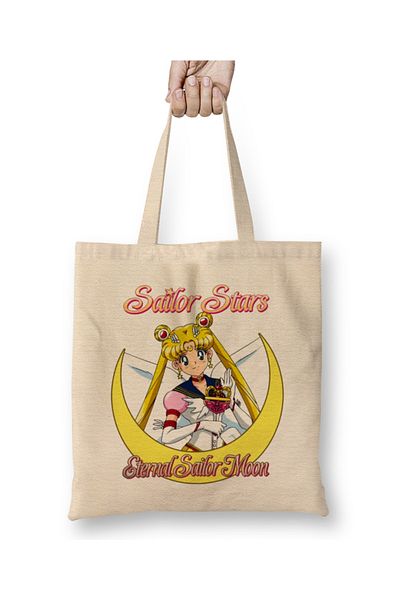 Baskı Dükkanı Υφασμάτινη τσάντα Sailor Moon με μακριά λαβή