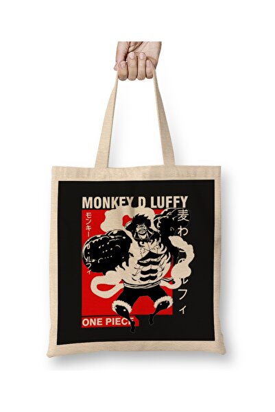 Baskı Dükkanı One Piece Luffy Gear Fourth 01 Tkanina Torba Duga Sa ručkom