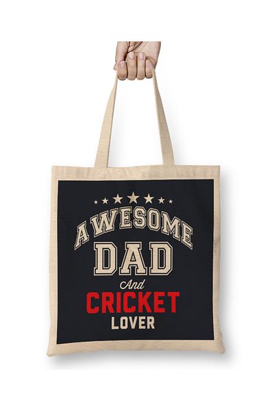 Baskı Dükkanı Ziua Tatălui Awesome Dad And Beer Lover Geantă din pânză cu mâner lung