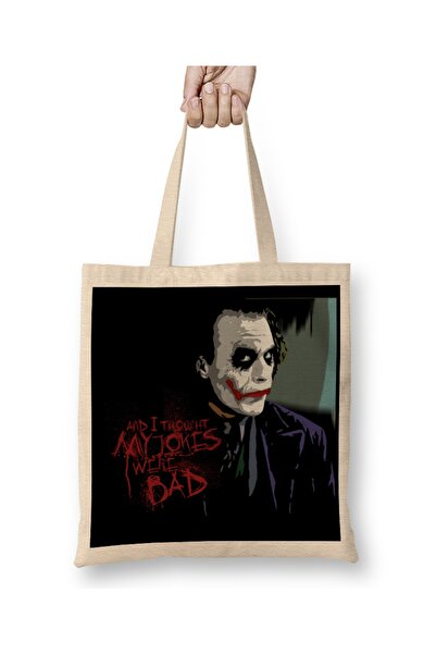 Baskı Dükkanı Τζόκερ υφασμάτινη τσάντα με μακριά λαβή