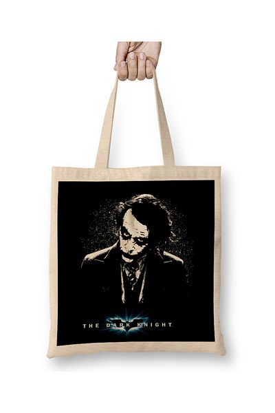 Baskı Dükkanı Joker 04 υφασμάτινη τσάντα με μακριά λαβή