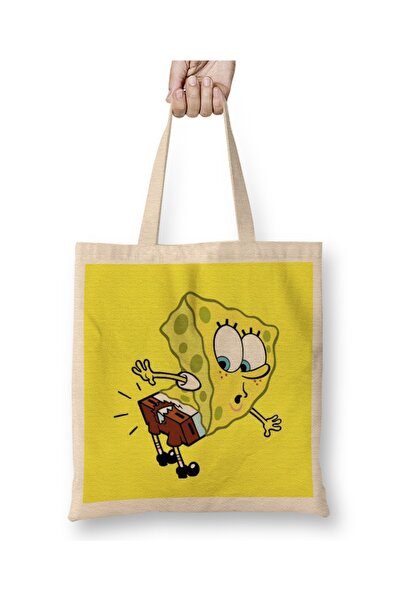 Baskı Dükkanı SpongeBob Sponge Bob 010 Tkanina Torba Duga Sa ručkom