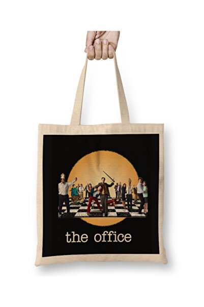 Baskı Dükkanı The Office Us Office TV Show Komična majica Torba Duga Sa ručkom