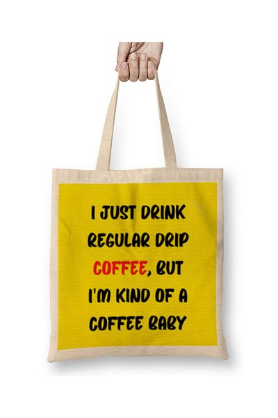 Baskı Dükkanı CAT Funny Coffee Drinks Art Lover Gift Quote - Vintage ρετρό υφασμάτινη τσάντα σε στυλ ουράνιου τόξου με μακριά λαβή