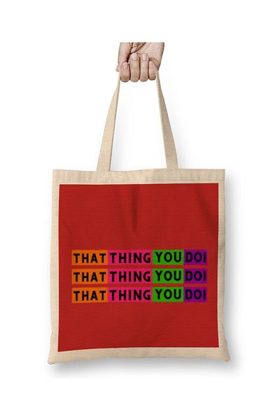 Baskı Dükkanı That Thing You Do Geantă din pânză cu mâner lung