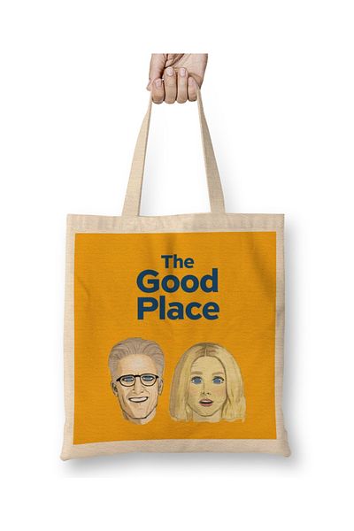 Baskı Dükkanı The Good Place 05 υφασμάτινη τσάντα με μακριά λαβή
