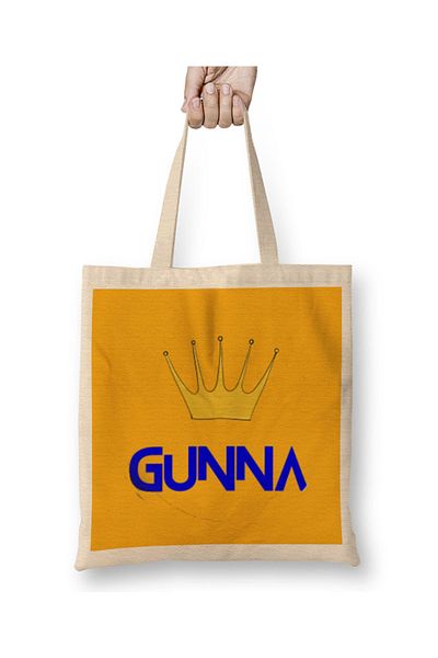 Baskı Dükkanı Geantă din pânză Gunna Logo Mâner lung
