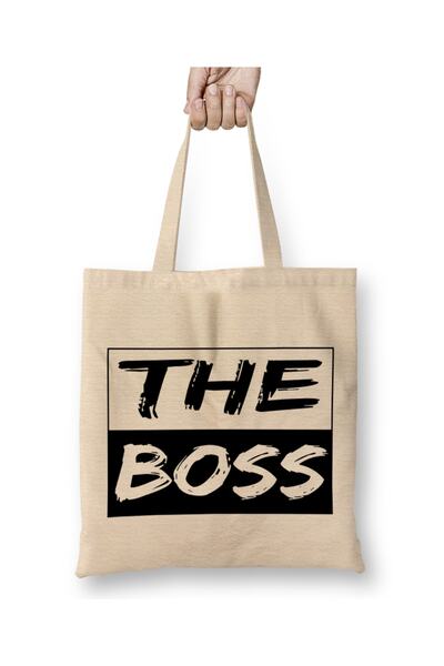 Baskı Dükkanı The Real Boss Сумка з довгими ручками