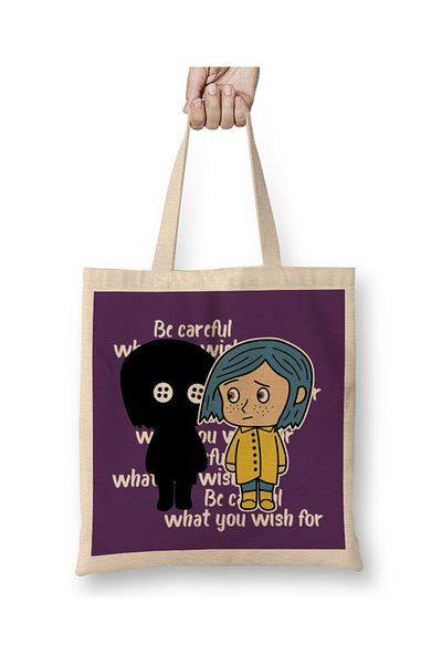 Baskı Dükkanı Coraline 07 υφασμάτινη τσάντα με μακριά λαβή