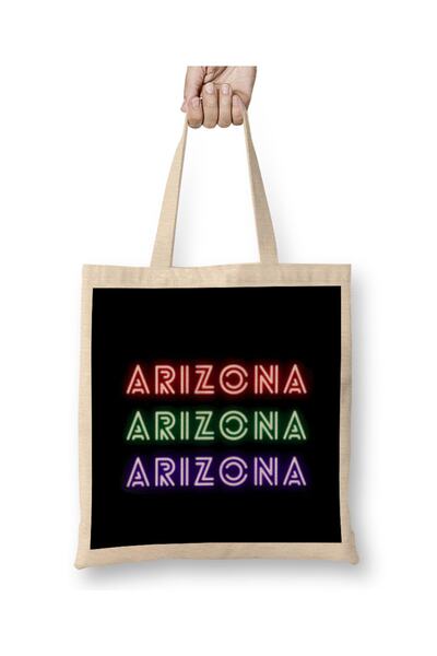 Baskı Dükkanı Arizona Zervas tkanina Torba duga Sa ručkom