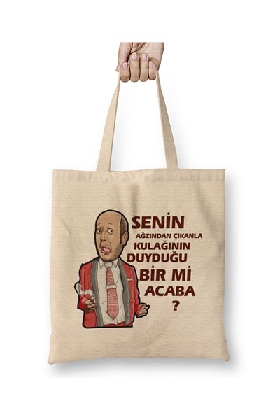 Baskı Dükkanı Πείτε ότι είστε λυπημένος υφασμάτινη τσάντα με μακριά λαβή