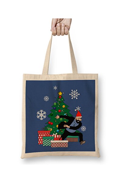 Baskı Dükkanı Капітан Хаддок біля ялинки Тінтін Без Сумка З Довгою Ручкою