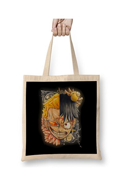 Baskı Dükkanı One Piece Doflamingo protiv Luffyja, tkanina Torba duga Sa ručkom