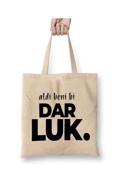 Baskı Dükkanı Aldi Beni Bi Darluk Nova tkanina sa dizajnom Crnog mora Torba D...