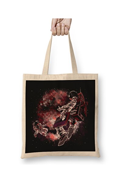 Baskı Dükkanı Faze Meseca Svemirska tkanina Torba Duga Sa ručkom