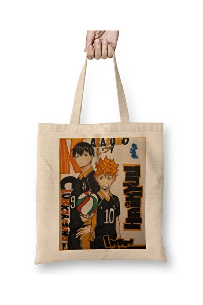 Baskı Dükkanı Haikyuu 01 Tkanina Torba Duga Sa ručkom