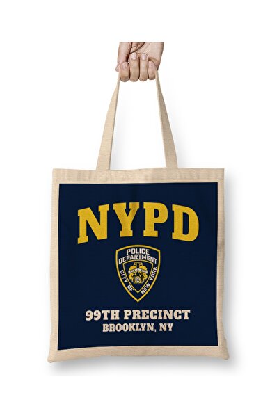 Baskı Dükkanı 99. policijska stanica, Bruklin, Njujork, 03 Cloth Torba Long S...