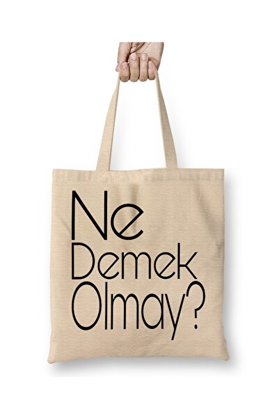 Baskı Dükkanı Šta to znači? Crna morska tkanina Torba duga Sa ručkom