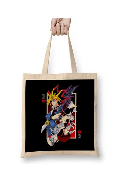 Baskı Dükkanı Yugi i Kaiba tkanina Torba duga Sa ručkom