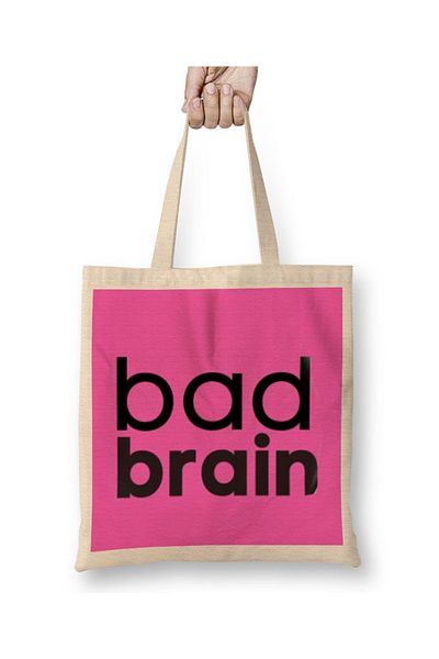 Baskı Dükkanı Bad Brain Bad Brain Bad Brain υφασμάτινη τσάντα με μακριά λαβή