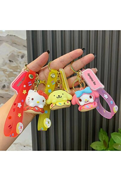 HobiShop Kawaii Sanrio Cinnamoroll Anime Slikon Anahtarlık