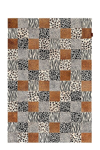 Kaşmir Halı Handmade Safari Patch Salon Mutfak Halısı Yolluk