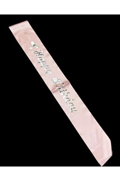 Vipfoni Saten Üzerine Happy Birthday Yazılı Kuşak