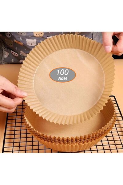 Neler Geldi Neler 100 Pieces 16X20cm Airfryer Baking Paper Air Fryer Xiaomi Philips Oil-Free Tefal Kumtel Mi Paper