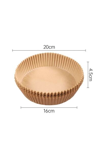 Neler Geldi Neler 100 Pieces 16X20cm Airfryer Baking Paper Air Fryer Xiaomi Philips Oil-Free Tefal Kumtel Mi Paper