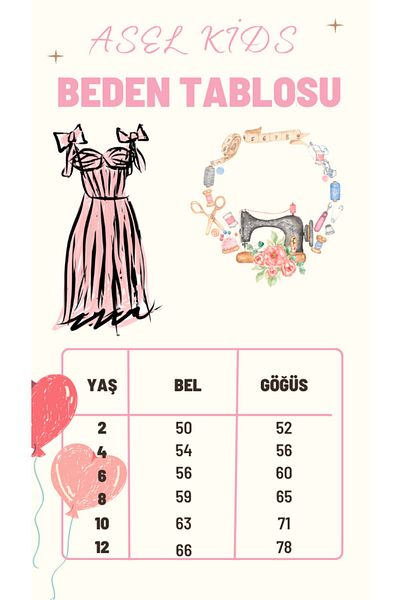 Asel Kids Girl's Design Dress