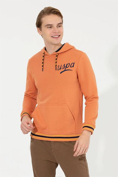 U.S. Polo Assn. CIBUT USPA Embossed Printed Hooded Sweatshirt with Pocket