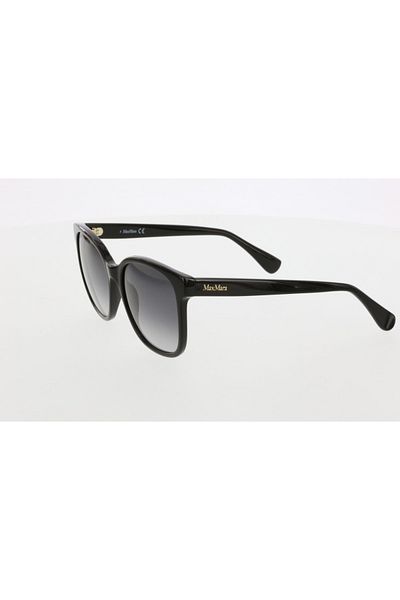 Maxmara Mm0025 57-17-140 Smoked Glass Women's Sunglasses| 2022 Season Black Framed