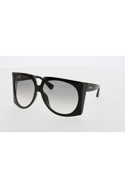 Maxmara Mm0023 65-14-115 Smoked Glass Women's Sunglasses| 2022 Season Black Framed