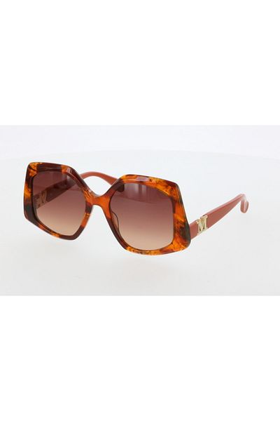 Maxmara Mm0012 56-20-140 Brown?Glassy Women's Sunglasses| 2022 Season Brown?Framed