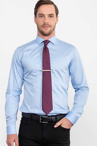 YNGMENCLASS CAMASA SLIM FIT SATIN CUT ITALIAN