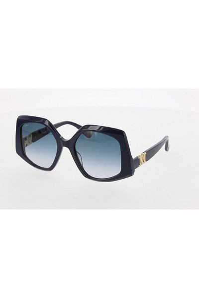Maxmara Mm0012 56-20-140 Blue?Glassy Women's Sunglasses| 2022 Season Navy Blue Framed