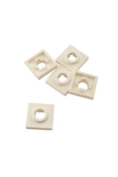 LEGO Custom MOC Accessory Turntable 2 x 2 Plate Square Bottom White Brick 4 pieces to send