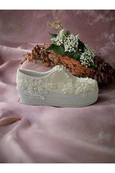 YADE MODA Pantofi de mireasa cu siret