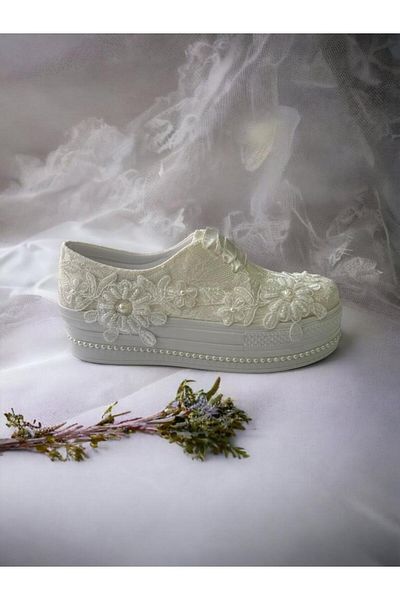 YADE MODA Pantofi de mireasa cu siret