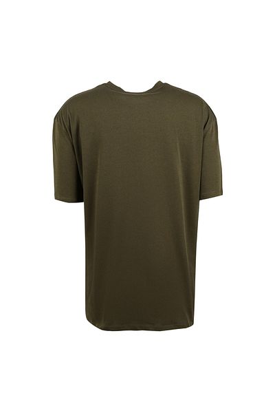 The Crow Crew Neck Printed Khaki Men's T-shirt Tc9010basıc