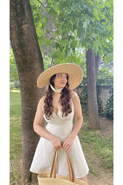 laviyonsa Colecția de design de pălărie de paie cu vizor din anii 90