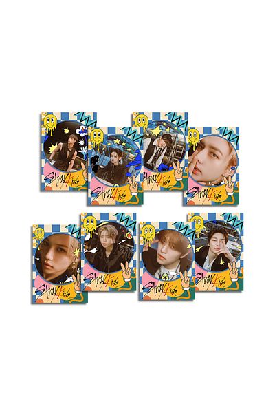 Güneş Kırtasiye Σετ φωτοκάρτες Stray Kids 8 τεμαχίων