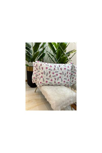 Özcan Ev Tekstil Gold Pillow Case Set of 2 100% Cotton