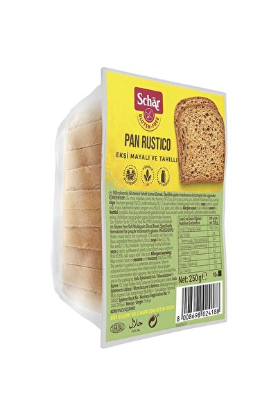 Schar Rustico Glutensiz Lifli Ekmek 250 gr (8 ADET)