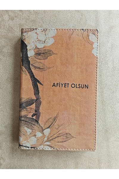 ankara menü (1 piece) 13x21 Box, Leather Account Receipt Pad, Printed Change Box, Ticket