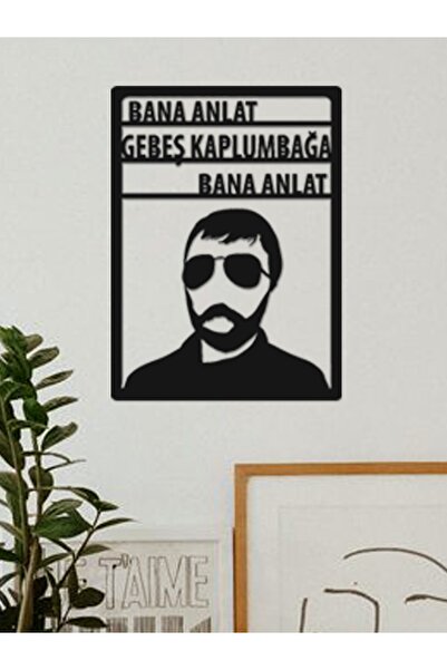 HTS TASARIM Bana Anlat Gebeş Kaplumbağa Duvar Dekoru