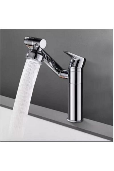 FLEKO Chrome Robot Pipe Sink Faucet