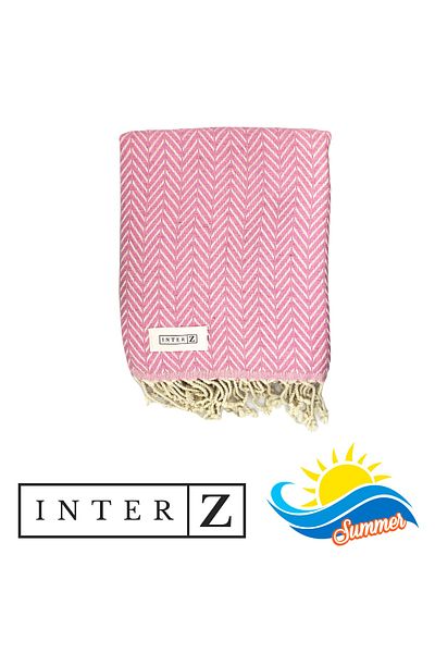 INTER Z Πετσέτα θαλάσσης Marmaris Pink Cotton - Xxl 100x180cm