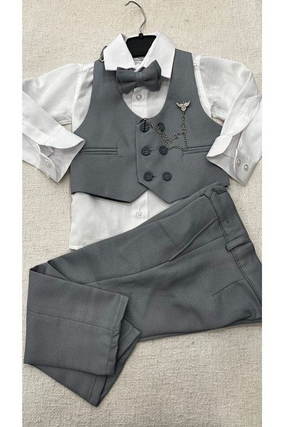 Carinos kids boy vest suit with accessories