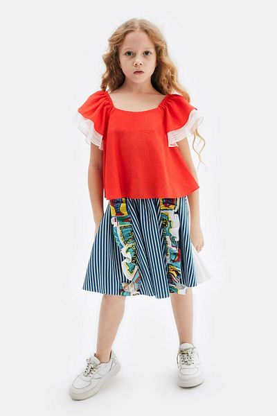 Lia Lea Girl's Red Blouse 23ss0l03682